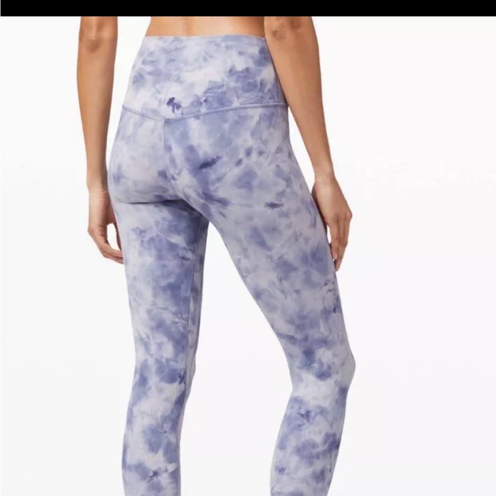 Lululemon Align Pant 28" *Diamond Dye Diamond Dye Iced Iris Peri Purple size 4